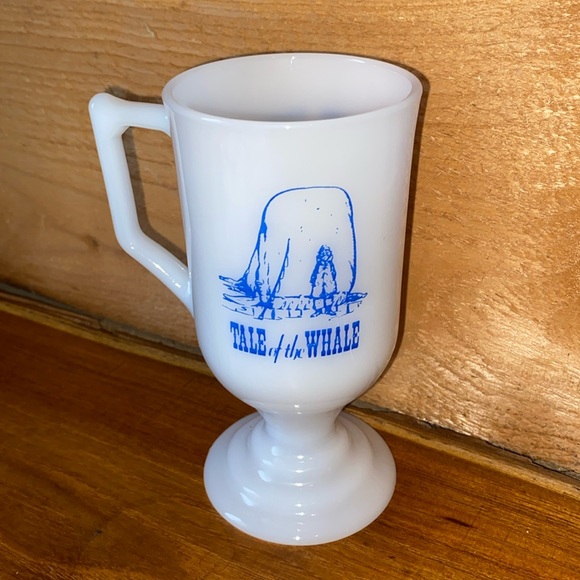 VTG 60-70s Balboa Pavilion Milk Glass Mug. 8 oz. - Picture 4 of 6